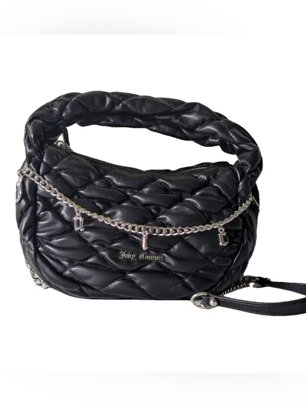 Juicy Couture - Puffy Quilted Hobo Bag - Black